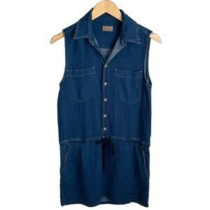 Mother Sleeveless Shirt Dress Size S